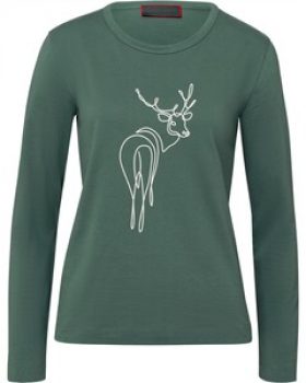 REITMAYER Langarm-Shirt mit Hirschdruck