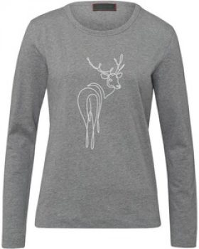 REITMAYER Langarm-Shirt mit Hirschdruck