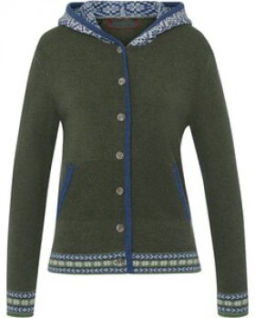 REITMAYER Jacquard-Cardigan mit Kapuze