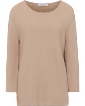 In Linea Rundhals-Pullover mit 3/4-Arm