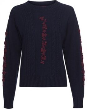 REITMAYER Pullover mit Blumenstickerei
