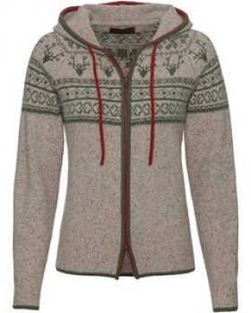REITMAYER Jacquard-Zipp-Strickjacke