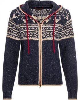 REITMAYER Jacquard-Zipp-Strickjacke