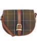 Barbour Leder Saddlebag Katrine Tartan