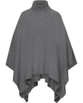 HIGHMOOR Strickponcho mit Rollkragen