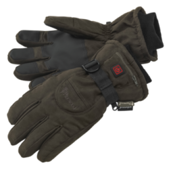 Pinewood Beheizter Handschuh Wildlederbraun