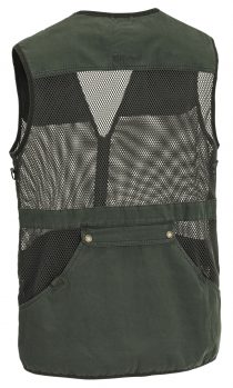 Pinewood Canvas Shooting Weste Grün/Dunkelbraun