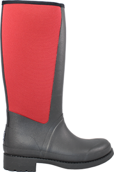 Raa Naturgummistiefel Soho High Burgundy