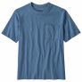 Patagonia – Organic Cotton MW Pocket Tee – T-Shirt Gr S blau