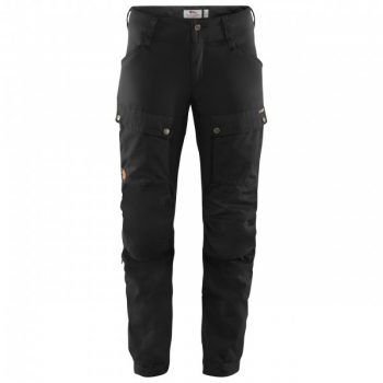 Fjällräven – Women’s Keb Trousers – Tourenhose Gr 38 – Regular – Fixed Length schwarz
