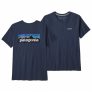 Patagonia – Women’s P-6 Logo Organic Crew – T-Shirt Gr XS blau/schwarz