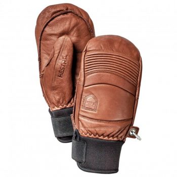 Hestra – Leather Fall Line Mitt – Handschuhe Gr 6 braun/rot/schwarz
