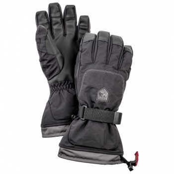 Hestra – Gauntlet Senior 5 Finger – Handschuhe Gr 6 schwarz/grau