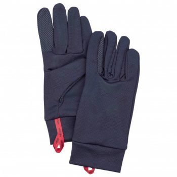 Hestra – Touch Point Dry Wool 5 Finger – Handschuhe Gr 4 schwarz/blau
