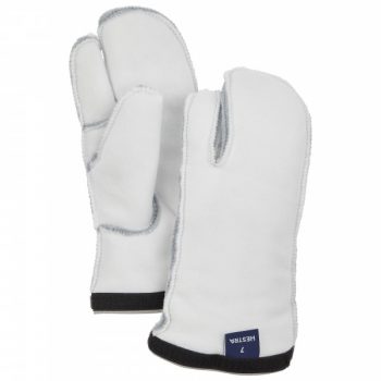Hestra – Women’s Heli Ski Liner 3 Finger – Handschuhe Gr 5 grau