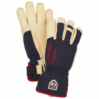 Hestra – Philippe Raoux Ecocuir Short 5 Finger – Handschuhe Gr 9 schwarz/beige