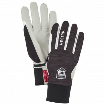 Hestra – Windstopper Active Grip 5 Finger – Handschuhe Gr 6 schwarz/grau